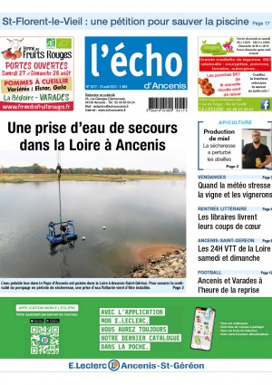 Une prise d’eau de secours dans la Loire à Ancenis