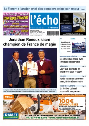 Jonathan Renoux sacré champion de France de magie