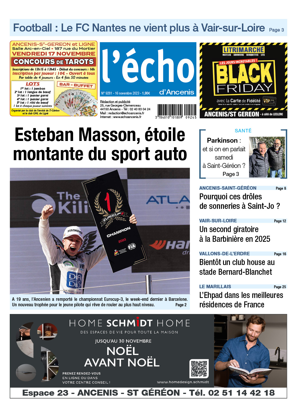 Esteban Masson, étoile montante du sport auto