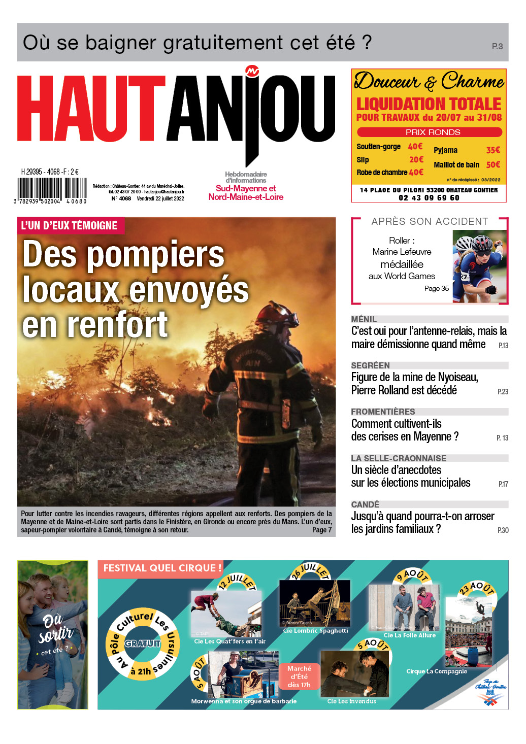 Des pompiers locaux envoyés en renfort