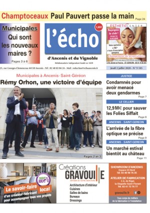 Municipales : Ancenis-St Géréon, Rémy Orhon, une victoire d'équipe