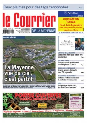 IMAGES INÉDITES : La Mayenne, vue du ciel, c’est parti !