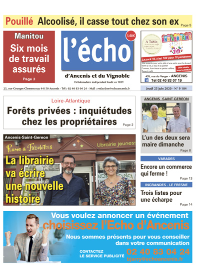 Ancenis-St Géréon la librairie va écrire une nouvelle page