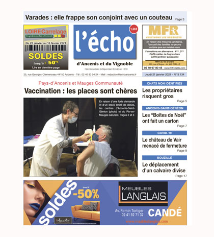 Pys d'Ancenis et Mauges communauté : vaccination, les places sont chères