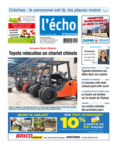 Ancenis-St Géréon : Toyota relocalise un chariot chinois