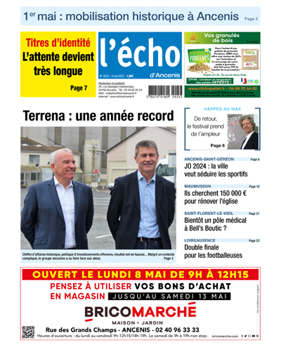 Terrena : une année record