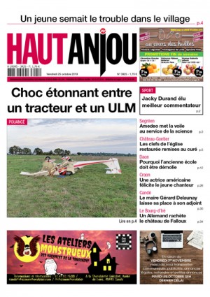 Choc étonnant entre un tracteur et un ULM