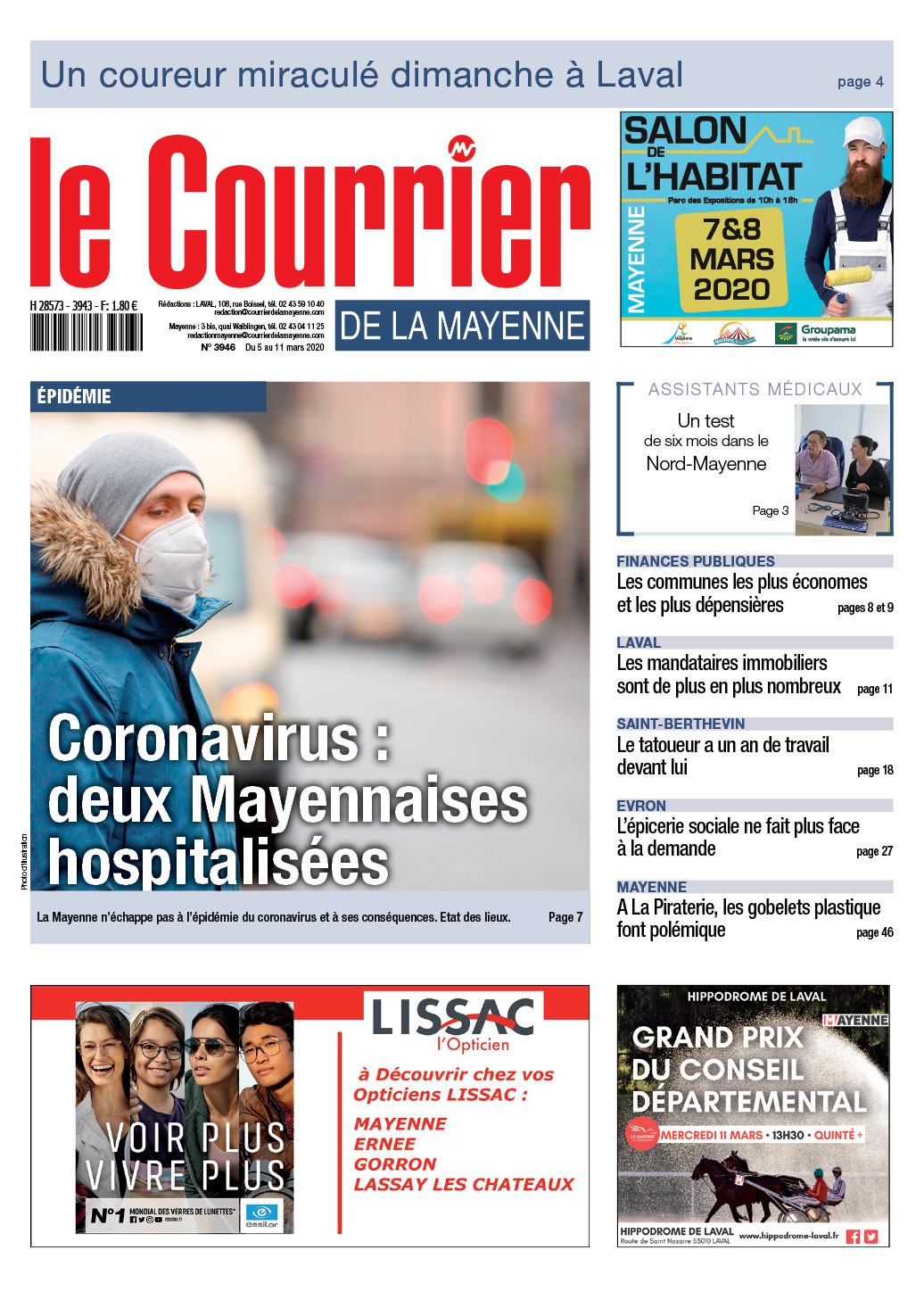Coronavirus : deux Mayennaises hospitalisées