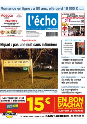 Pays d'Ancenis - Ehpad : pas une nuit sans infirmière