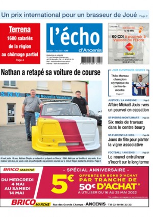 Nathan a retapé sa voiture de course