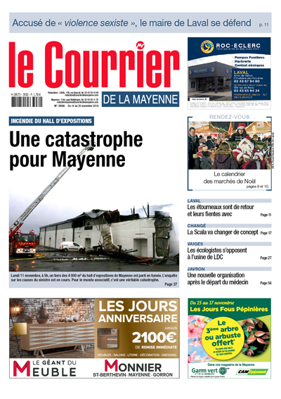 Incendie du hall d’expositions : une catastrophe  pour Mayenne