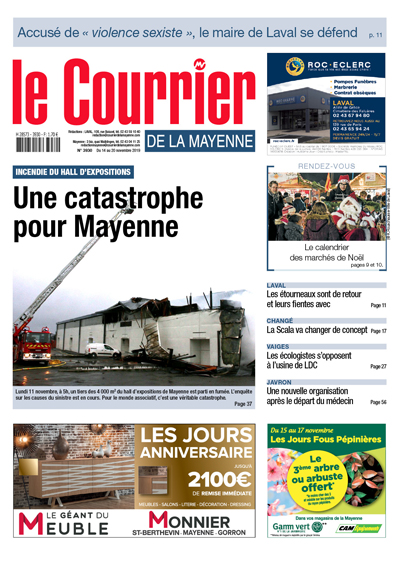 Incendie du hall d’expositions : une catastrophe pour Mayenne